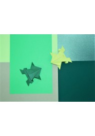 Zestaw papierów ozdobnych kolorowych zielonych pak. 20A5