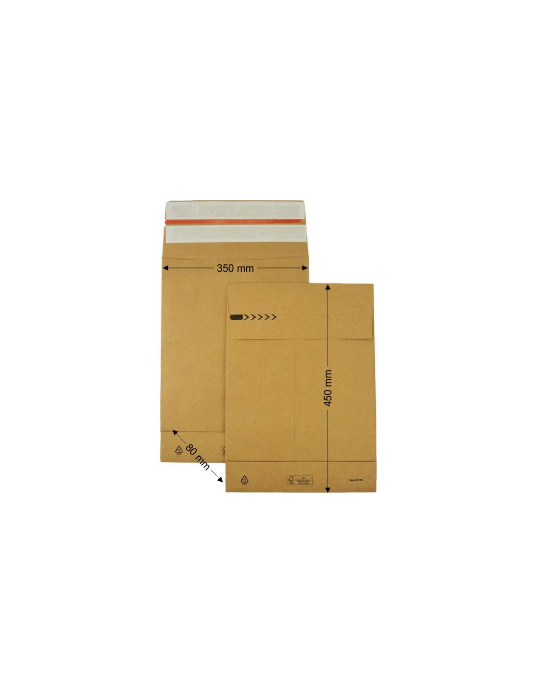 Koperta rozsz. E-Green M 350x450x80 200szt. Koperta rozsz. E-Green M 350x450x80 200szt.