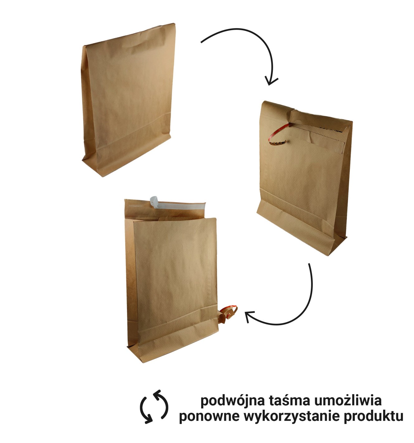 Koperta rozsz. E-Green XL 450x570x100 100szt. Koperta rozsz. E-Green XL 450x570x100 100szt.