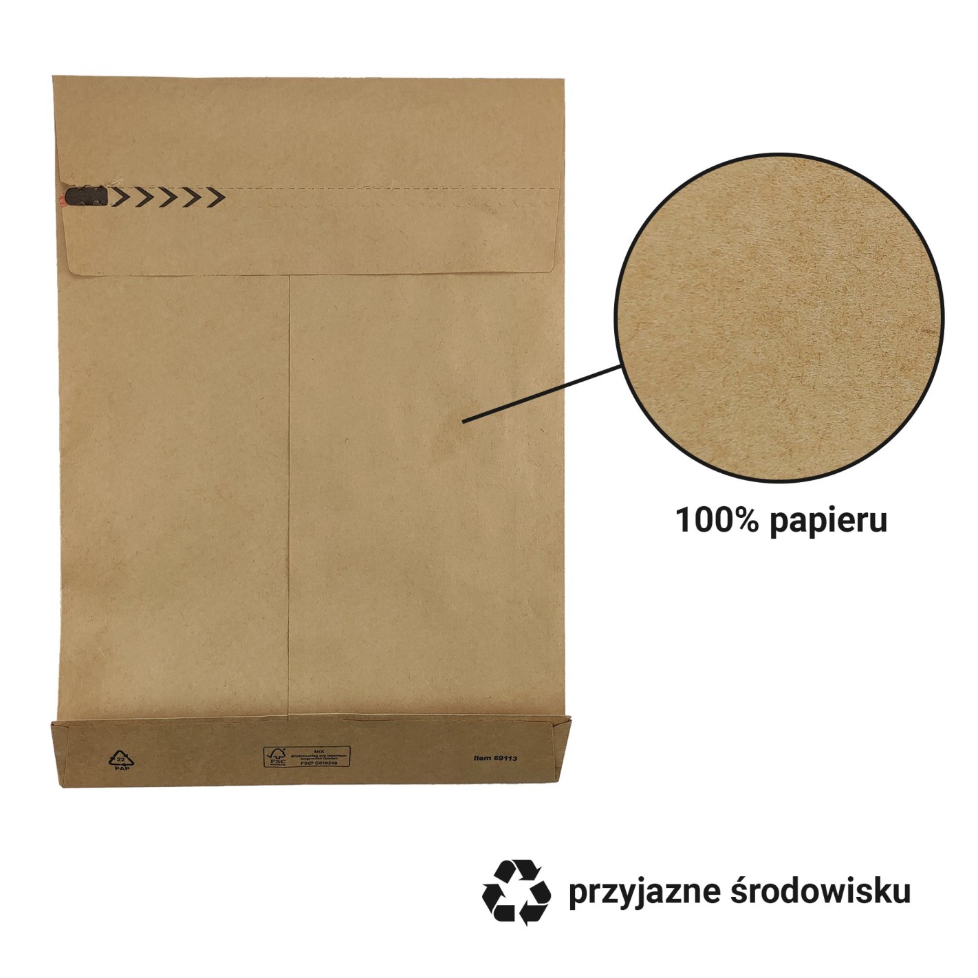 Koperta rozsz. E-Green M 350x450x80 200szt. Koperta rozsz. E-Green M 350x450x80 200szt.