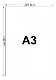 Papier Brystol biały 250g 100A3