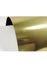 Papier ozdobny lustro Mirror 260g Gold / czarny spód B63 pak. 10A3