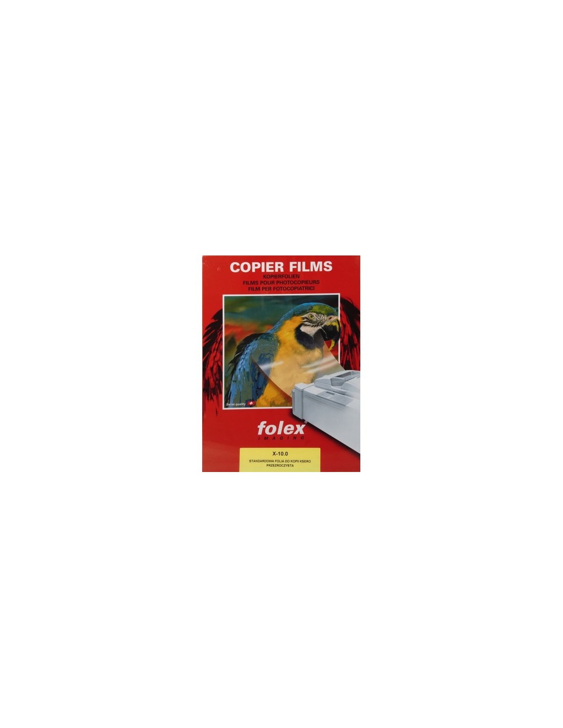 FOLEX X-10 Film transparent pour imprimantes laser em. 10A3 FOLEX X-10 Film transparent pour imprimantes laser em. 10A3