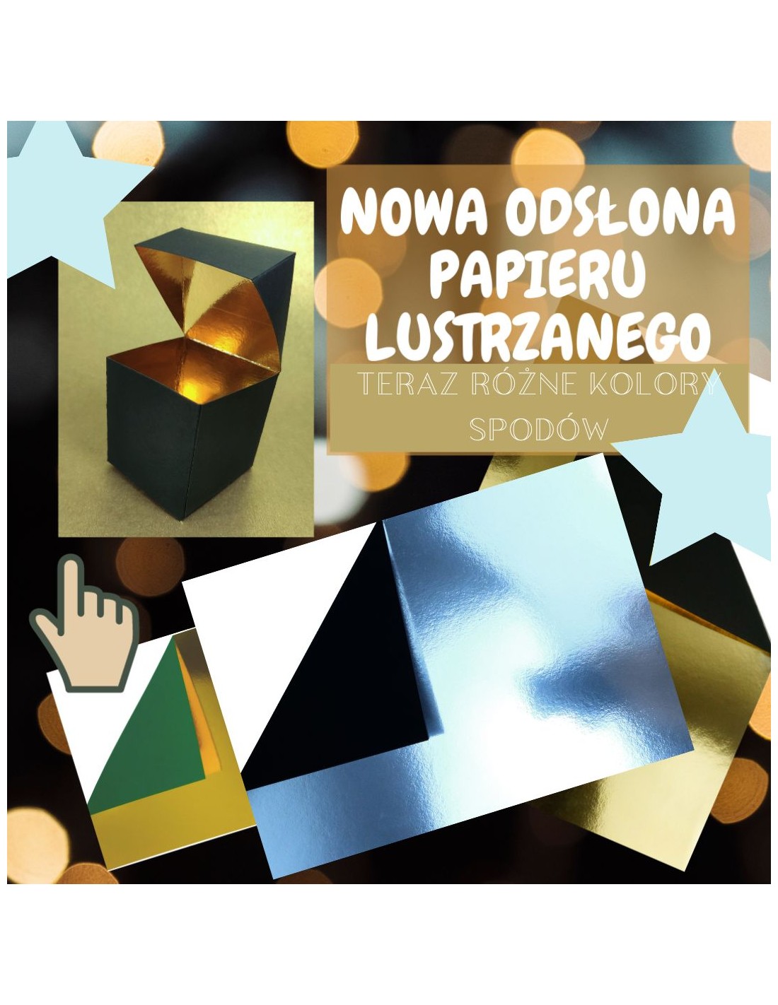 Papier Mirror 260g Silver / czarny B63 pak. 10A4 Papier Mirror 260g Silver / czarny B63 pak. 10A4
