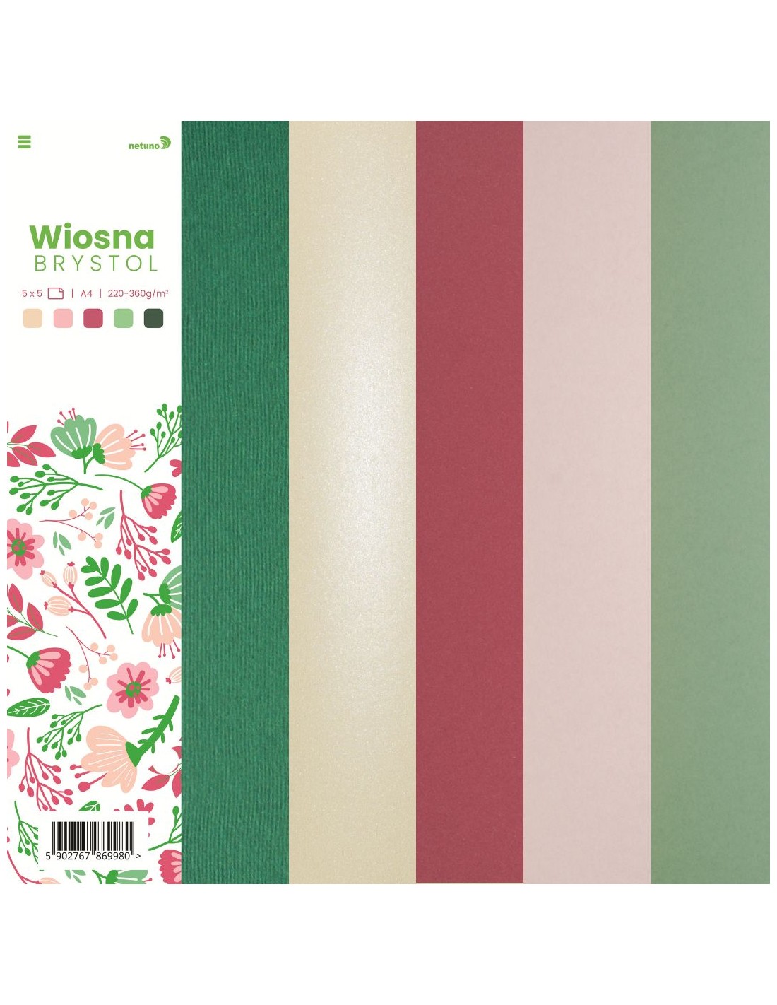 Zestaw brystoli kolorowych Wiosna pak. 25A4 Zestaw brystoli kolorowych Wiosna pak. 25A4