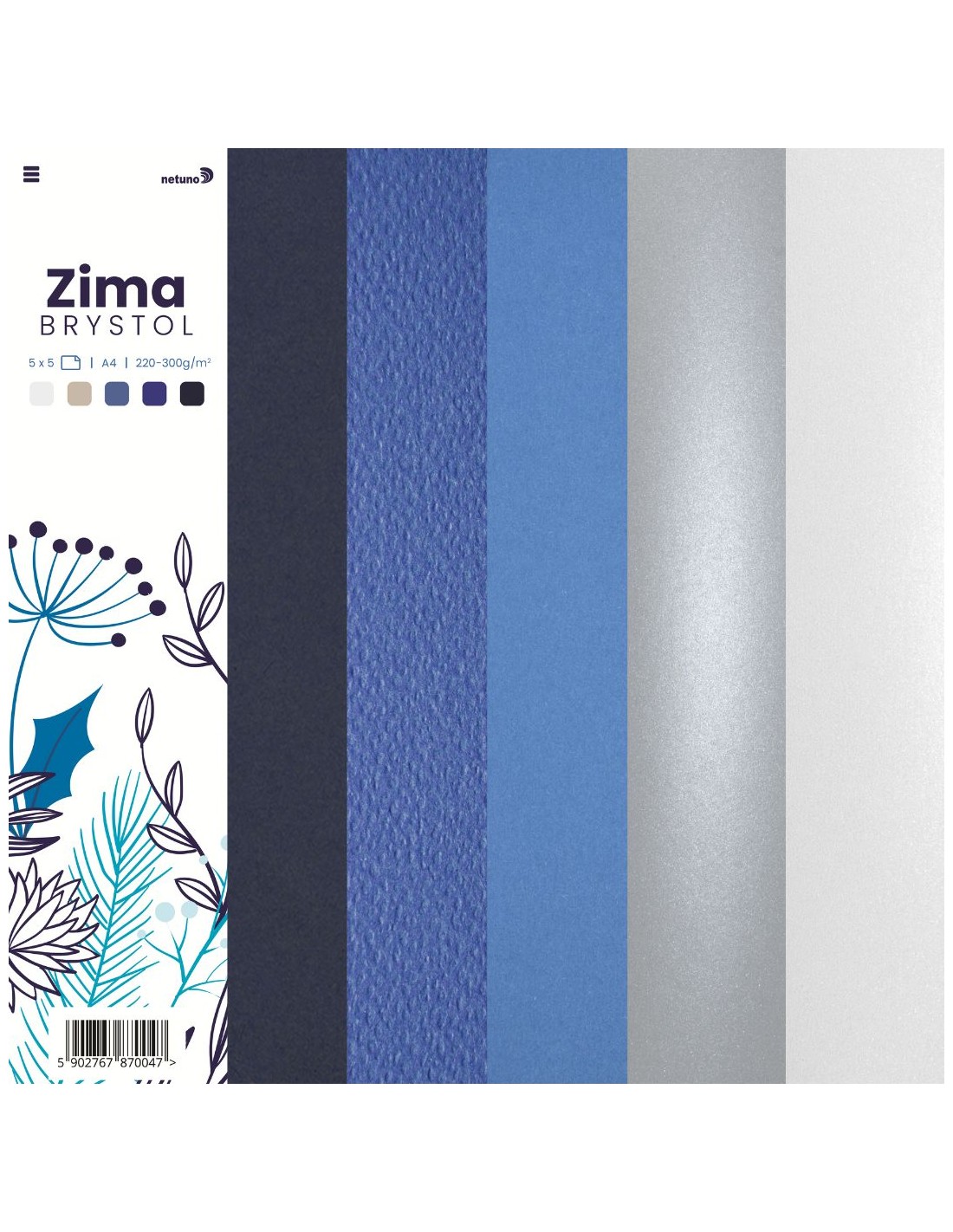 Zestaw brystoli kolorowych Zima pak. 25A4 Zestaw brystoli kolorowych Zima pak. 25A4