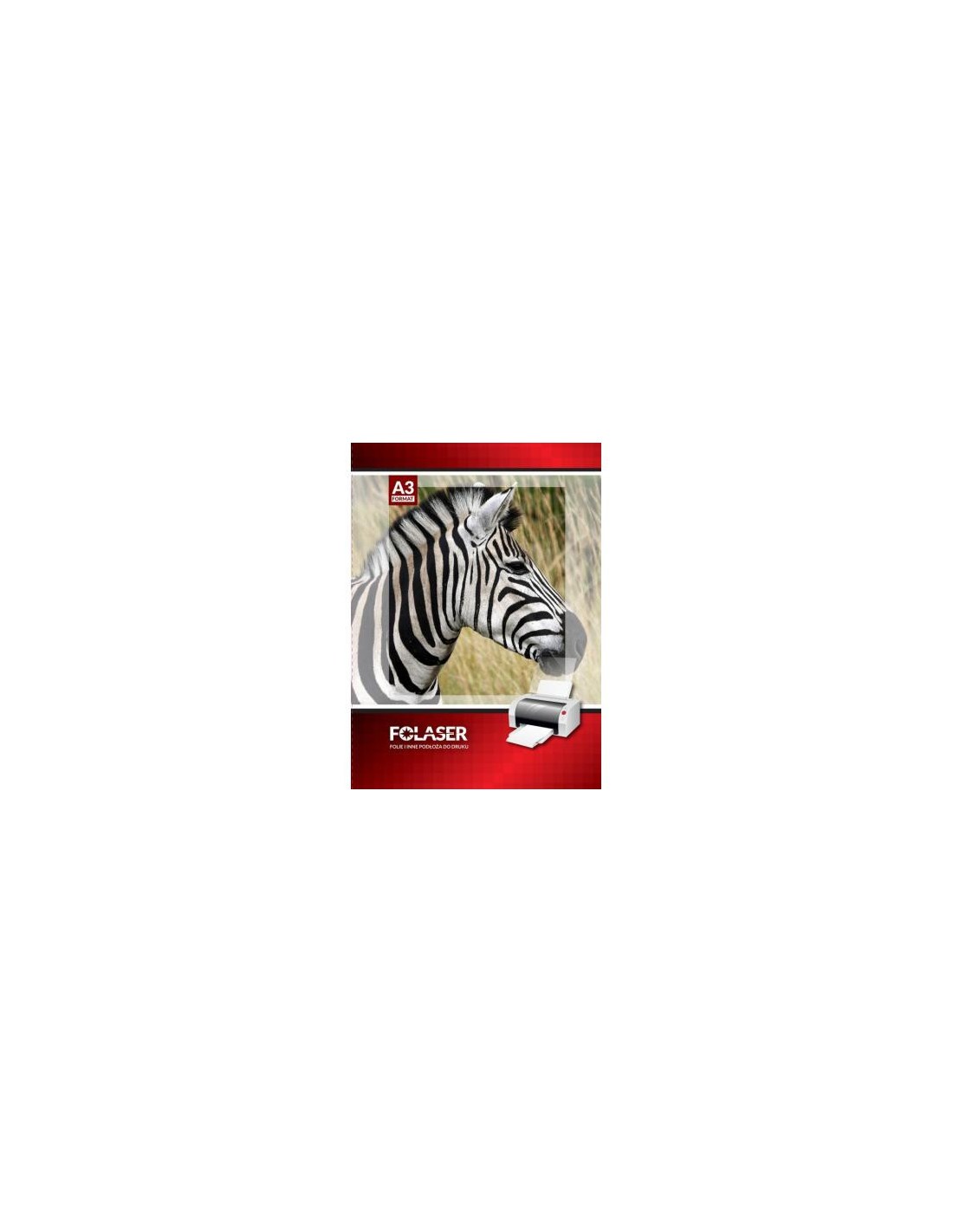 FOLASER è WO Film autocollant blanc brillant pour imprimantes laser em. 50A3 FOLASER è WO Film autocollant blanc brillant pour imprimantes laser em. 50A3