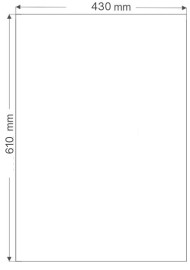 Papier Brystol biały 170g 43x61 10ark.