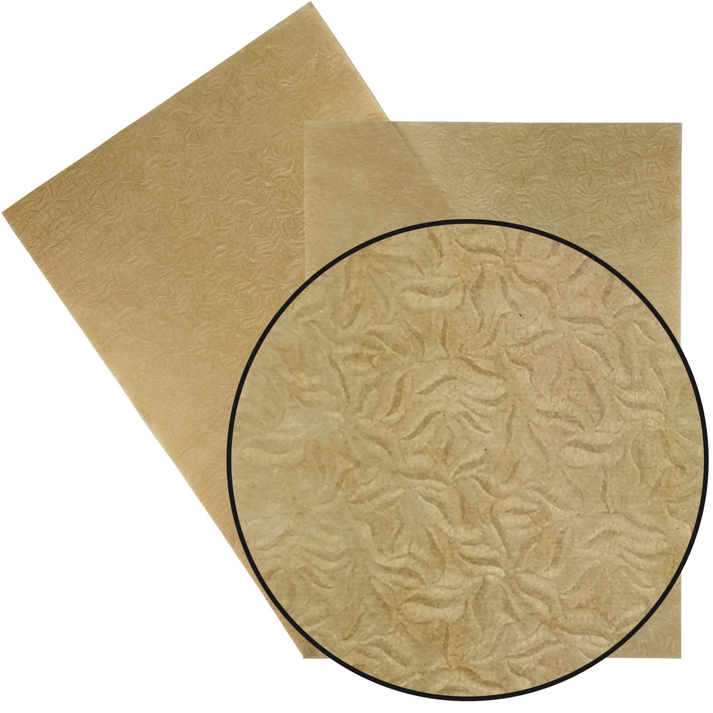 Papier ozdobny fakturowany przezroczysty Kristall Prago 35g Listki brąz pak. 10A4 Papier ozdobny fakturowany przezroczysty Kristall Prago 35g Listki brąz pak. 10A4