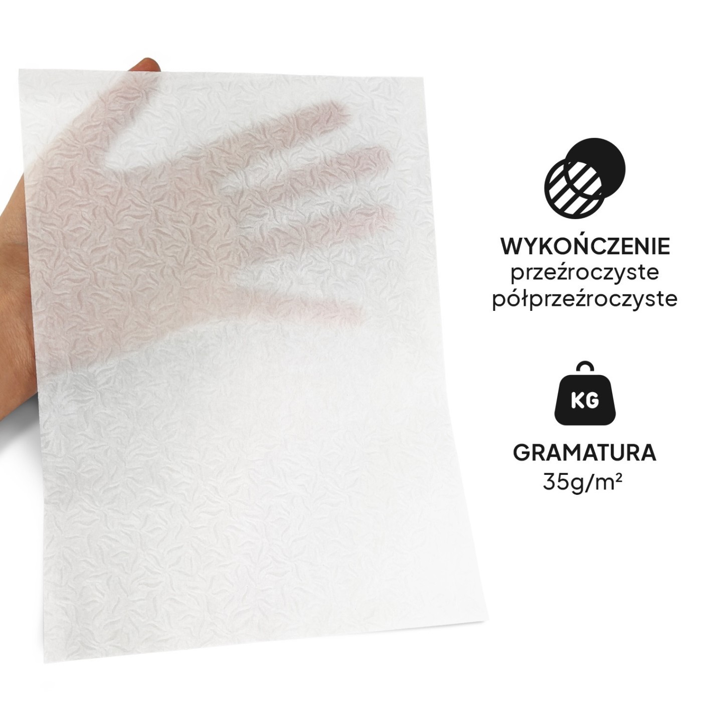 Papier texturé transparent 35g Kristall Prago feuilles blanc - 10 feuilles A4 Papier texturé transparent 35g Kristall Prago feuilles blanc - 10 feuilles A4