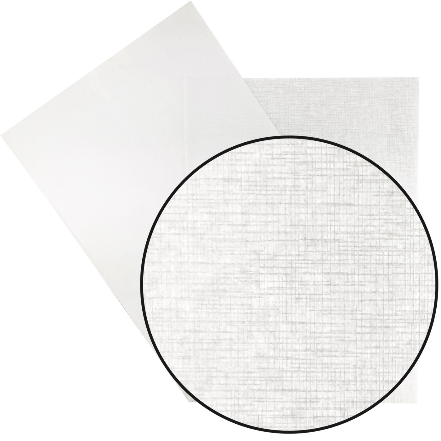 Papier texturé transparent 35g Kristall Prago toile blanc (70x100cm) Papier texturé transparent 35g Kristall Prago toile blanc (70x100cm)