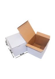 Karton fasonowy 10x10x7,5cm biały 40szt.