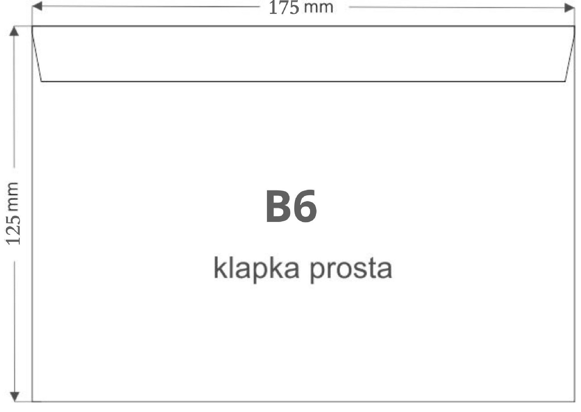 Koperta ozdobna gładka B6 12,5x17,5cm HK Amber biała 100g 50szt.