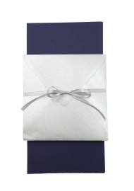 Zestaw Nettuno 280g Blue Navy granatowy big. + koperta K4 Aster Met. Silver srebrna 25szt.