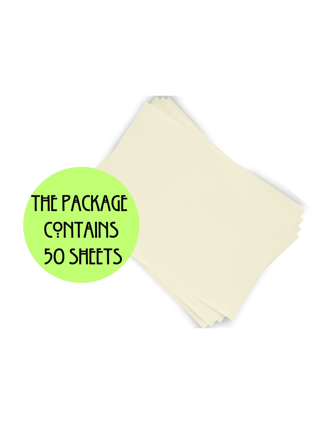 Papier ozdobny gładki brystol ecru pak. 50A6 Papier ozdobny gładki brystol ecru pak. 50A6
