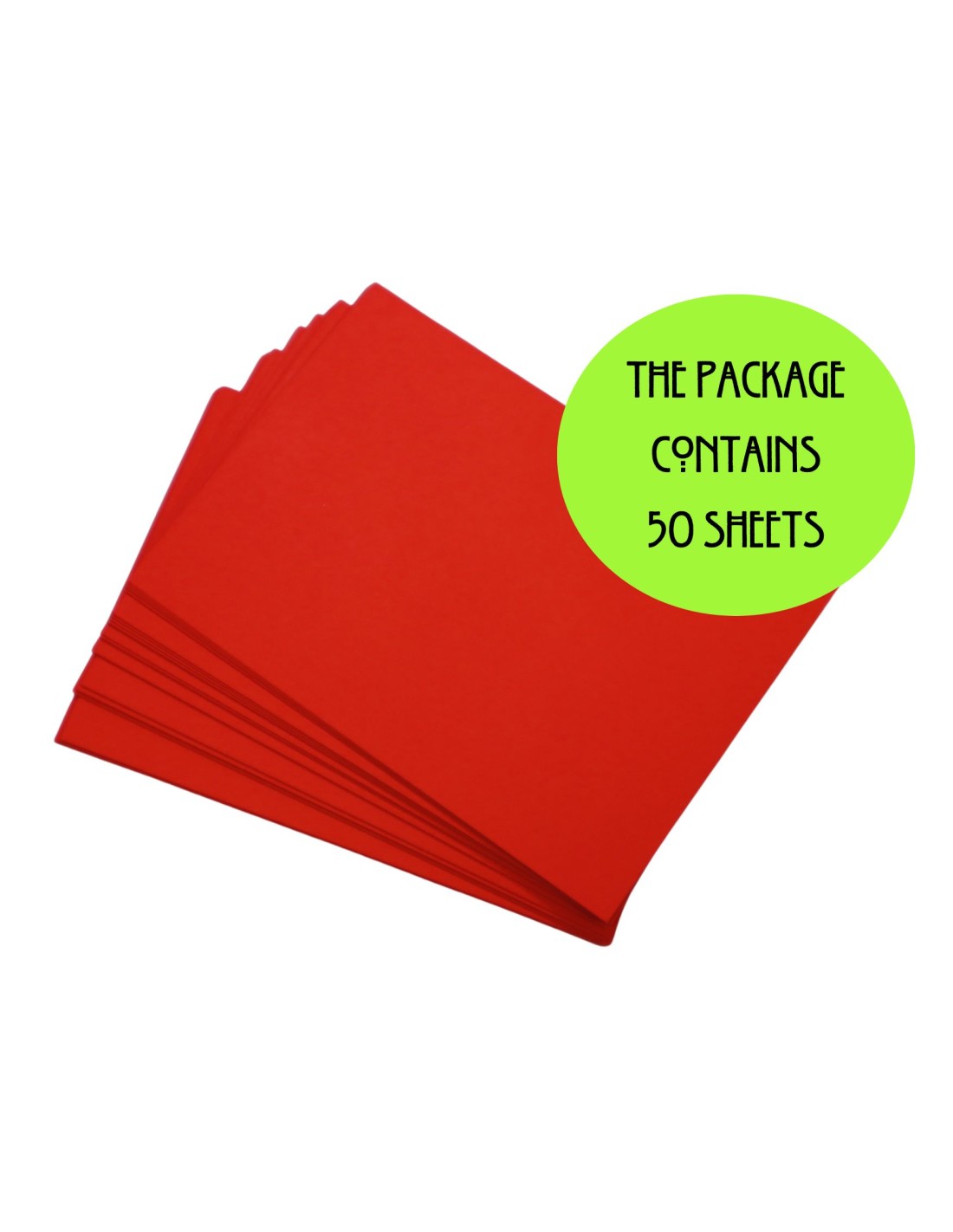Papier ozdobny gładki brystol czerwony pak. 50A6 Papier ozdobny gładki brystol czerwony pak. 50A6