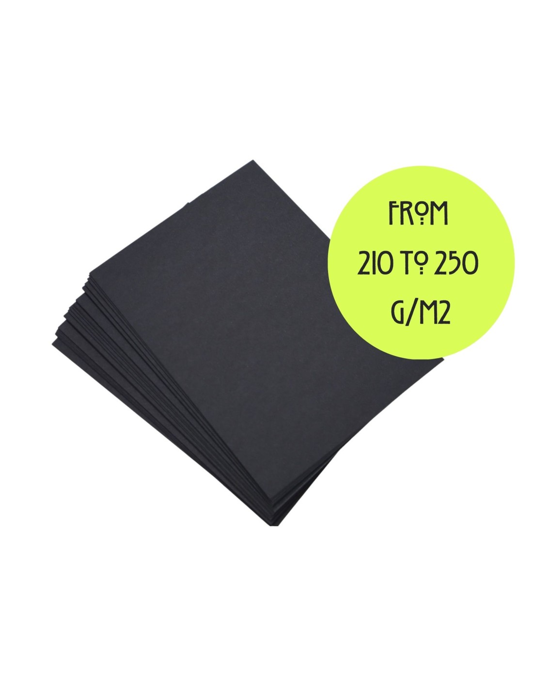Papier ozdobny gładki brystol czarny pak. 50A6 Papier ozdobny gładki brystol czarny pak. 50A6