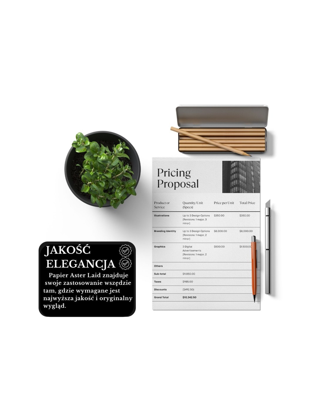 Papier vergé blanc 220g Aster Laid White - 20 feuilles A4 Papier vergé blanc 220g Aster Laid White - 20 feuilles A4