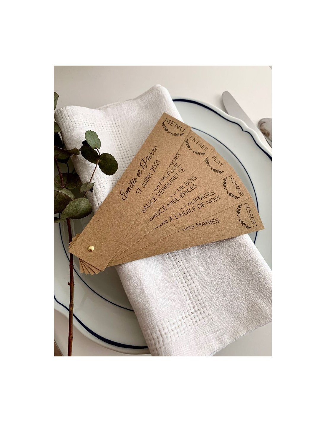 Papier ordinaire décoratif écologique Kraft EKO PLUS 340g marron em. 100A4