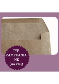Koperta ozdobna ekologiczna C7 NK EKO Kraft brązowa 100g