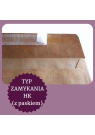 Koperta ozdobna gładka ekologiczna DL HK EKO Kraft brązowa OKP 100g