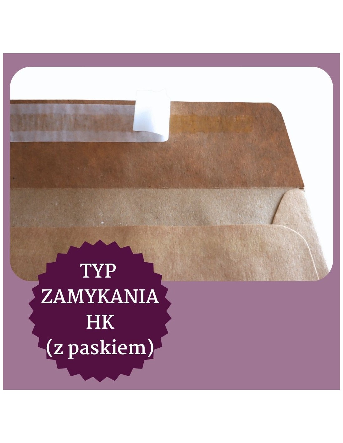 Koperta ozdobna gładka ekologiczna DL HK EKO Kraft brązowa OKP 100g Koperta ozdobna gładka ekologiczna DL HK EKO Kraft brązowa OKP 100g