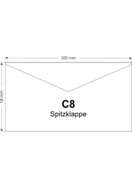 Koperta ozdobna gładka kolorowa ekologiczna C8 BK EKO Kreative Magenta ciemna różowa 120g