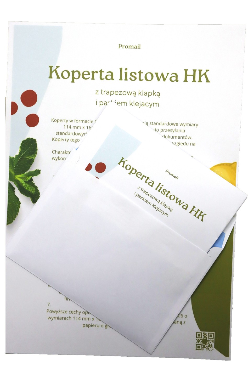 Koperta listowa C6 HK 90g biała 1000szt. Koperta listowa C6 HK 90g biała 1000szt.