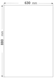 Papier Offset 190g 63x88 200ark.
