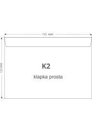 Enveloppe décorative unie K2 12x19,5 NK Lessebo White blanc 100g