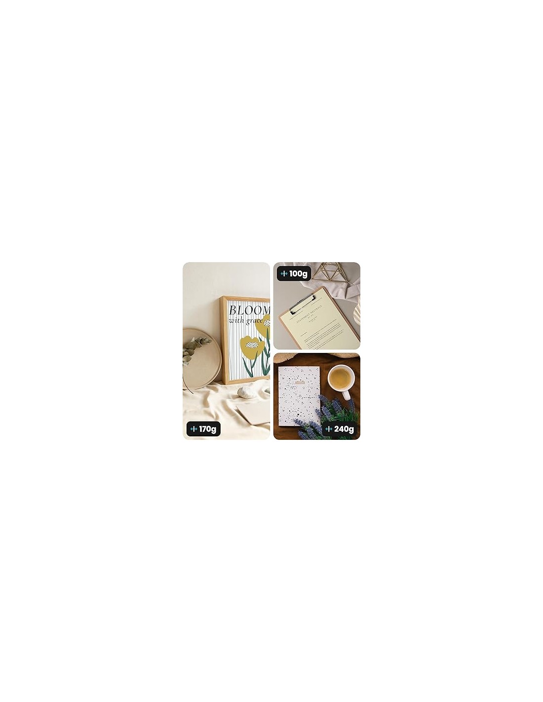 Papier lisse blanc 240g Lessebo Smooth White - 100 feuilles A4 Papier lisse blanc 240g Lessebo Smooth White - 100 feuilles A4