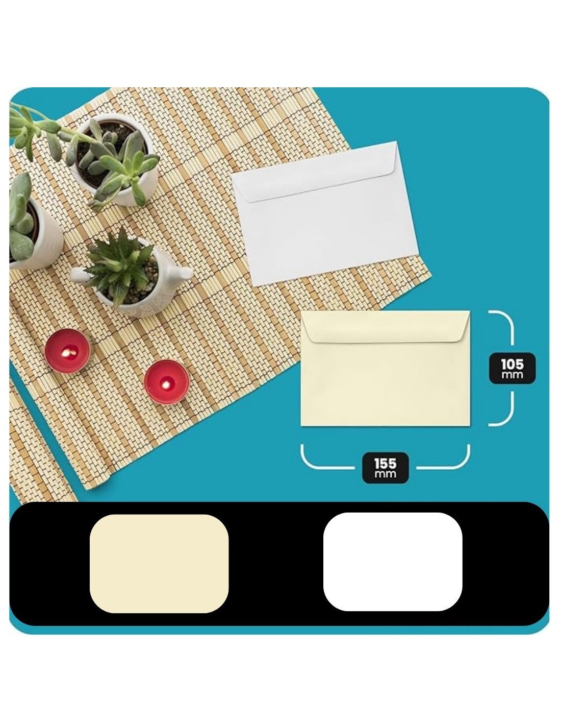 Enveloppe ivoire K2 (12x19,5cm) collage humide Lessebo Ivory 100g Enveloppe ivoire K2 (12x19,5cm) collage humide Lessebo Ivory 100g