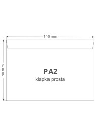Enveloppe ivoire PA2 (9x14cm) collage humide Lessebo Ivory 100g