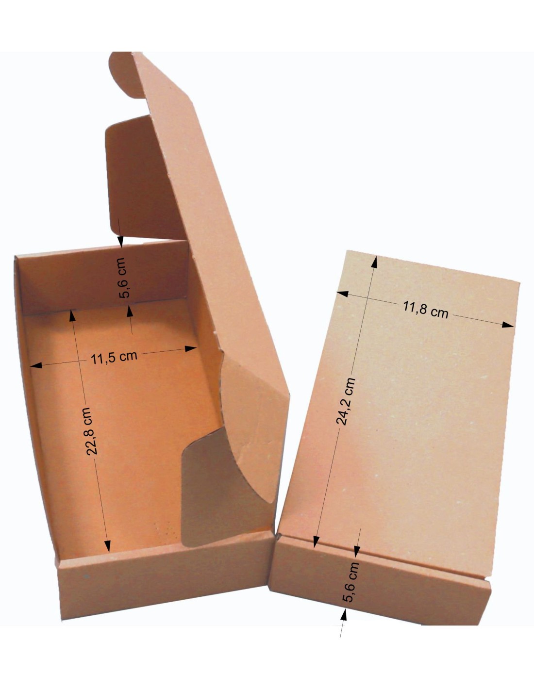 Karton fasonowy 22,8x11,5x5,4cm 100szt. Karton fasonowy 22,8x11,5x5,4cm 100szt.