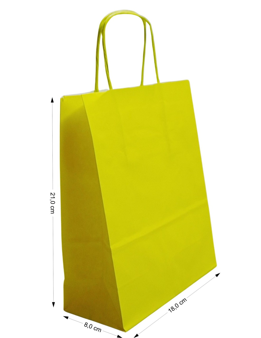 Torba Kraft żółta 180x80x210mm 400szt. Torba Kraft żółta 180x80x210mm 400szt.