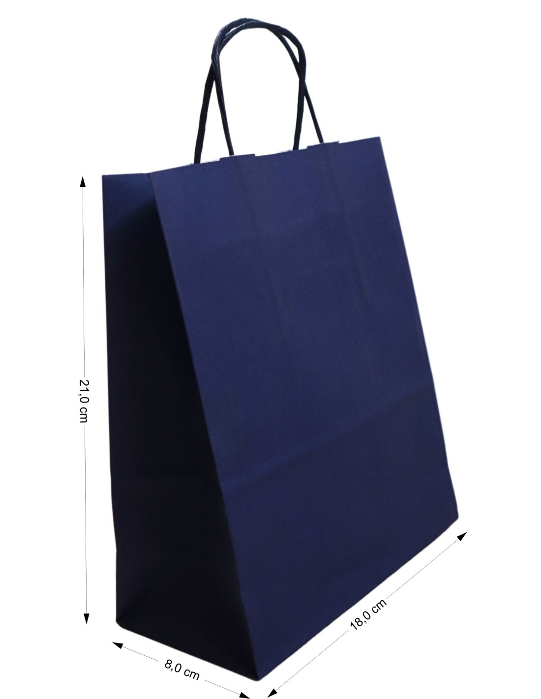 Torba Kraft granatowa 180x80x210mm 400szt. Torba Kraft granatowa 180x80x210mm 400szt.