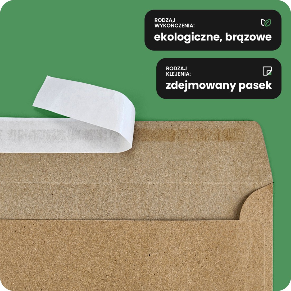 Koperta ozdobna gładka ekologiczna kwadratowa K4 15,5 HK EKO Design brązowa 120g Koperta ozdobna gładka ekologiczna kwadratowa K4 15,5 HK EKO Design brązowa 120g