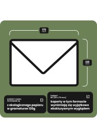 Koperta ozdobna gładka kolorowa ekologiczna B6 NK Crush Corn ecru 120g