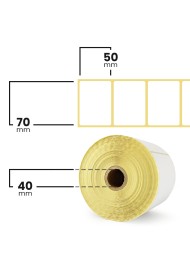 Étiquettes thermiques avec perforation 70x50mm 1000pc.