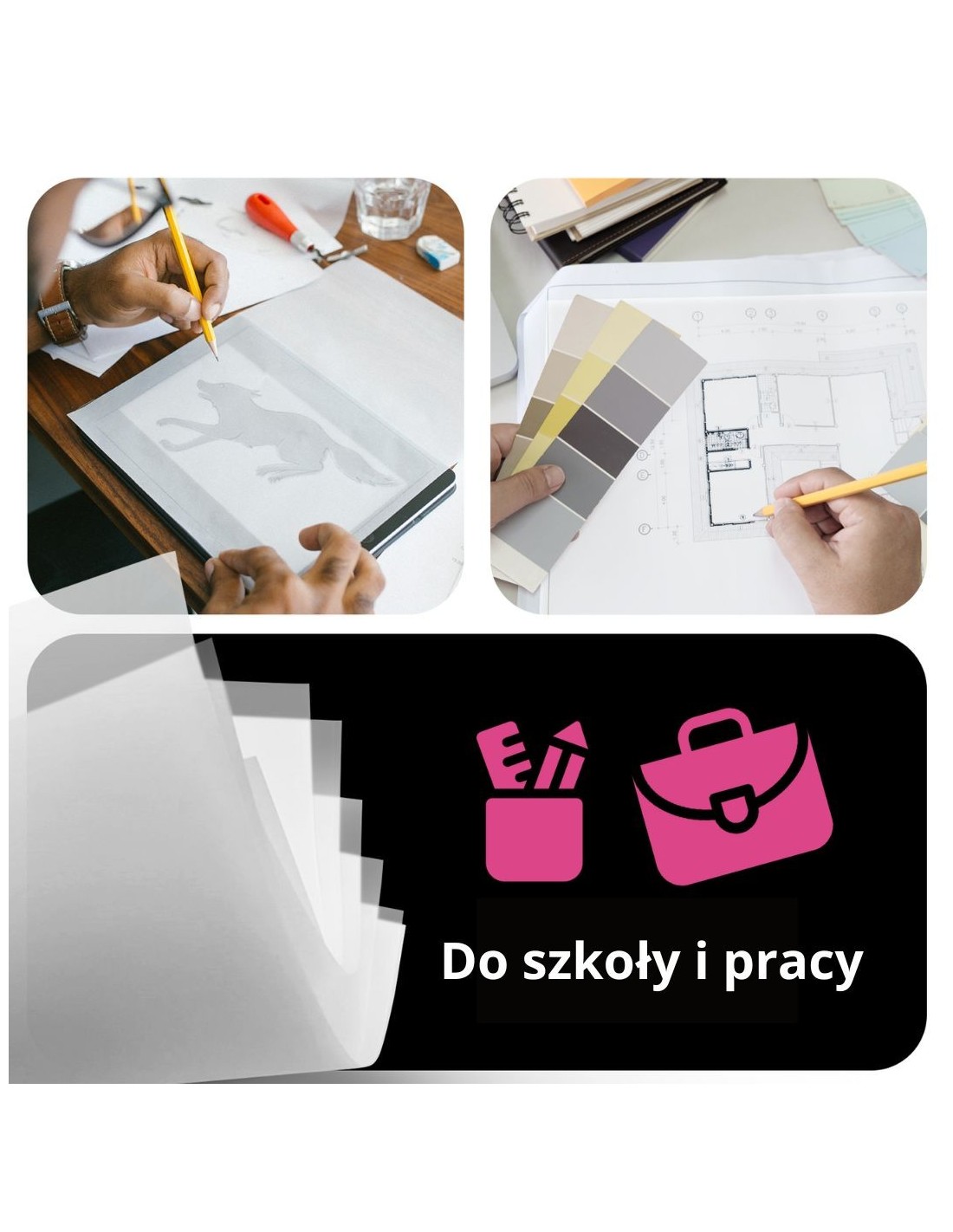Papier ozdobny półprzeźroczysty Golden Star 160g kalka biała pak. 10A5 Papier ozdobny półprzeźroczysty Golden Star 160g kalka biała pak. 10A5