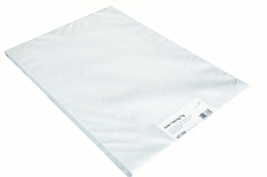 Papier Aster Tracing 73g kalka biała półprzezroczysta transparentna 250A3 Papier Aster Tracing 73g kalka biała półprzezroczysta transparentna 250A3