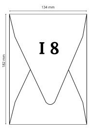 Koperta ozdobna gładka kolorowa I8 18,2x13,4 NK Malmero Amazone c. zielona delta 120g