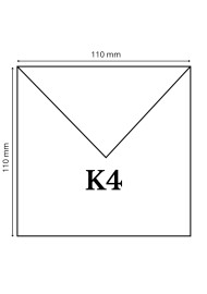 Koperta ozdobna gładka kolorowa kwadratowa K4 11x11 NK Malmero Amazone c. zielona delta 120g