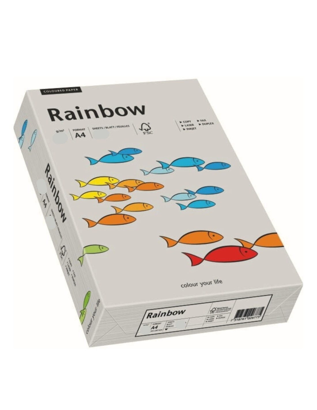 Papier Rainbow 160g R96 szary pak. 250A4 Papier Rainbow 160g R96 szary pak. 250A4