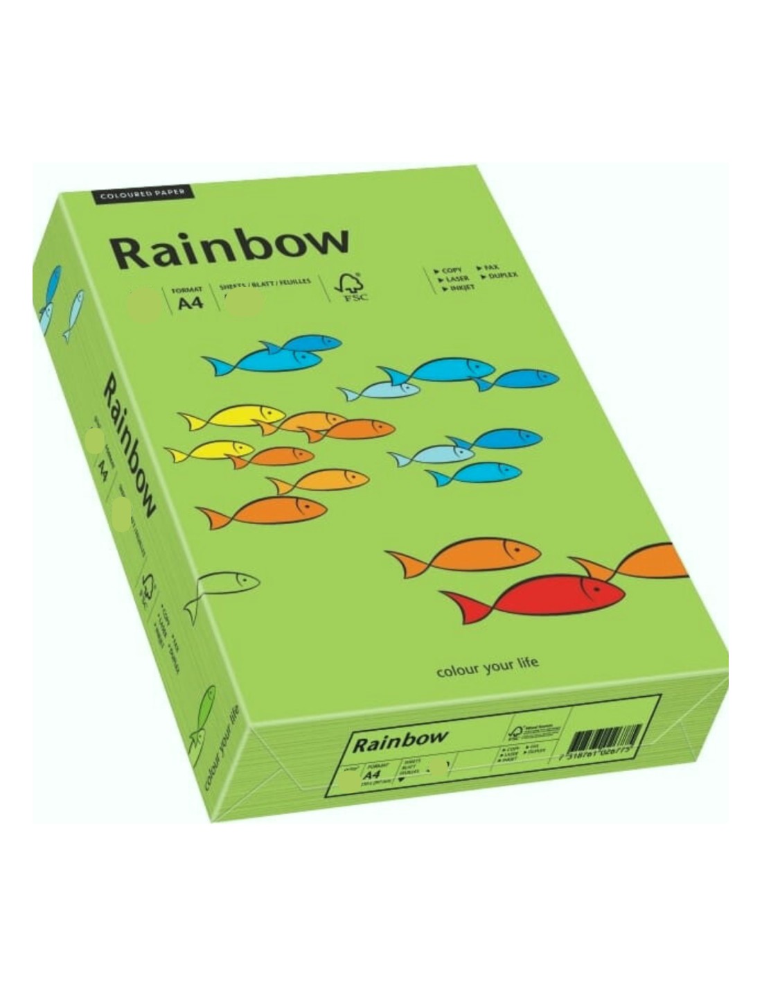 Papier Rainbow 160g R76 zielony pak. 250A4 Papier Rainbow 160g R76 zielony pak. 250A4