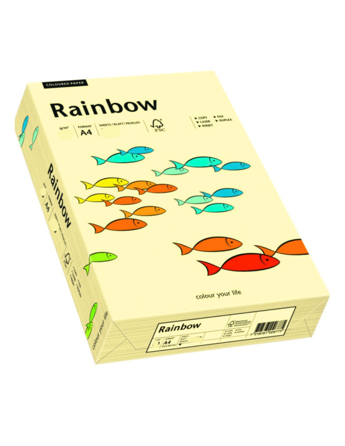 Papier Rainbow 160g R06 kość słoniowa pak. 250A4 Papier Rainbow 160g R06 kość słoniowa pak. 250A4