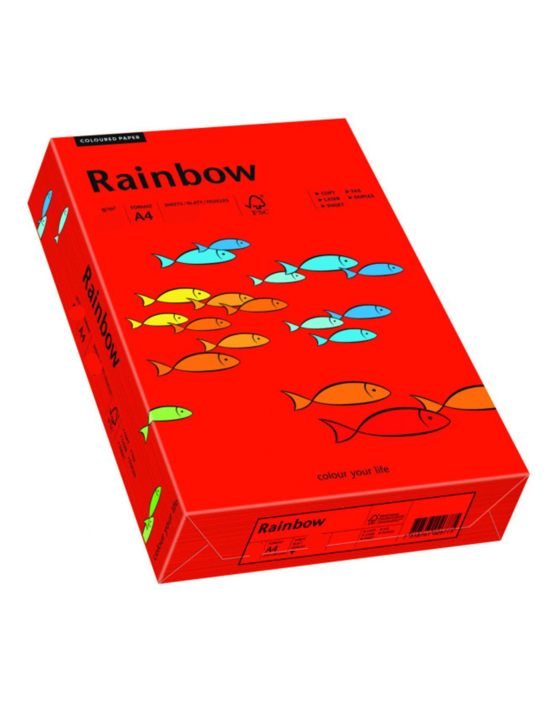 Papier Rainbow 80g R28 ciemny czerwony pak. 500A3 Papier Rainbow 80g R28 ciemny czerwony pak. 500A3