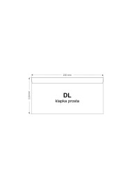 Enveloppe décorative DL 11x22 HK Sirio Color Lime green 115g