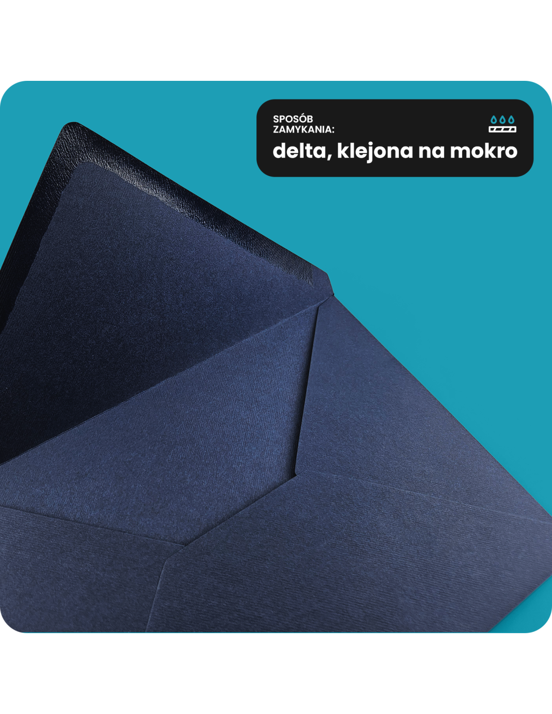 Koperta ozdobna fakturowana C5 16,2x22,9 NK Nettuno Blue Navy prążki granatowa 140g Koperta ozdobna fakturowana C5 16,2x22,9 NK Nettuno Blue Navy prążki granatowa 140g