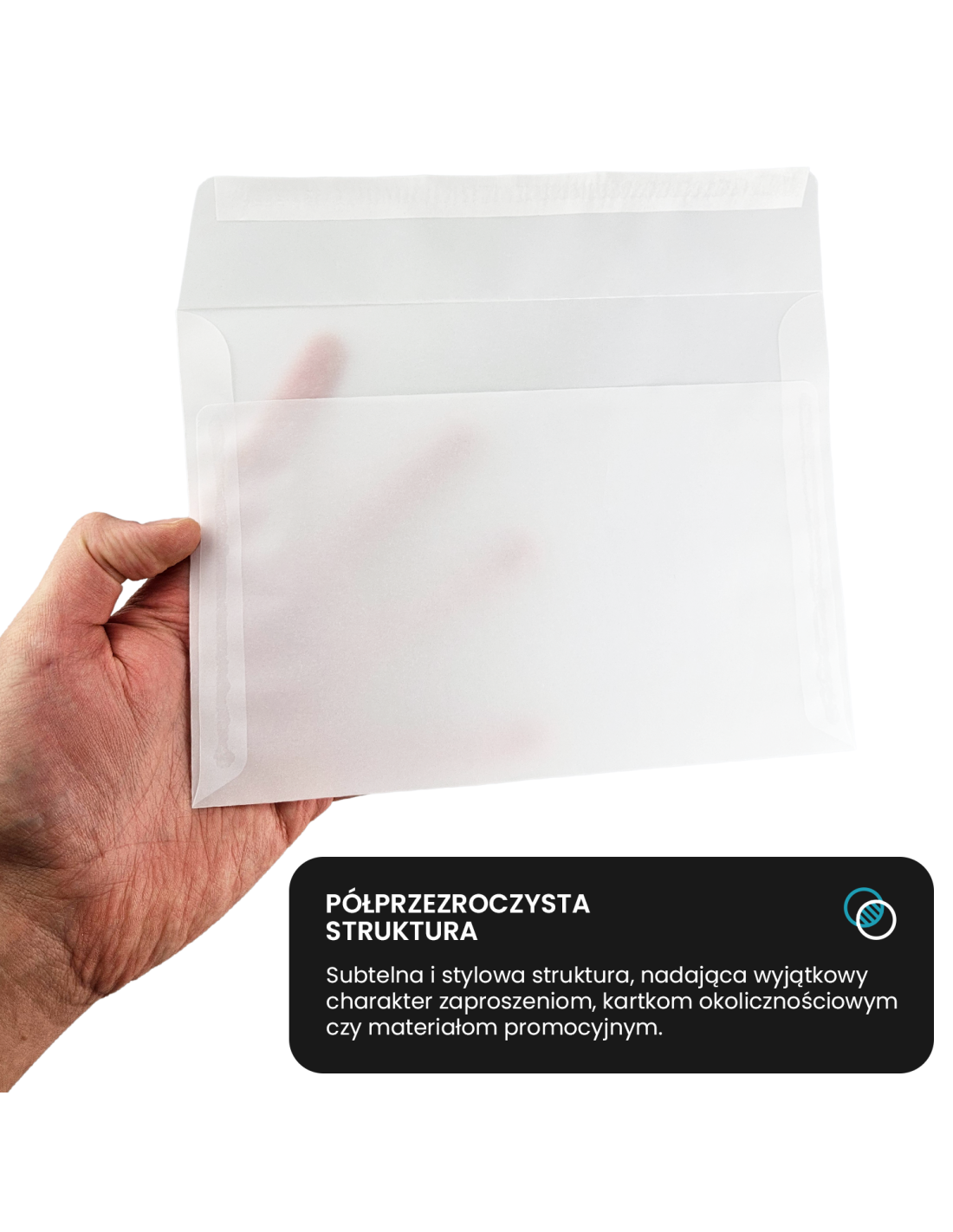 Koperta ozdobna gładka przezroczysta C5 16,2x22,9 HK Aster Tracing biała 112g Koperta ozdobna gładka przezroczysta C5 16,2x22,9 HK Aster Tracing biała 112g